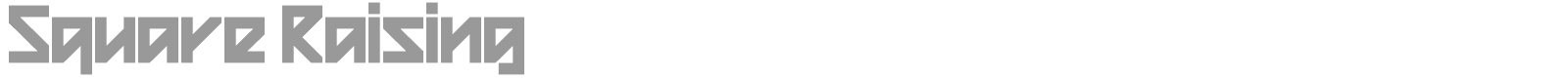 Square Raising font preview
